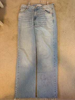 Garage Light Wash Blue Wide Leg Jeans